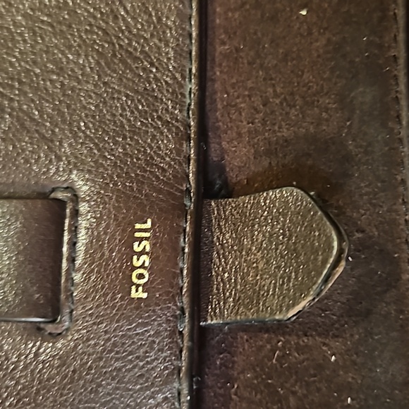 Fossil Kinley  Brown Leather Crossbody Shoulder Bag - Picture 5 of 12